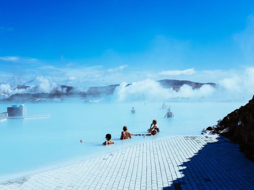 A dip in the Blue Lagoon’s steamy water is on many bucket lists, and for good reason. What’s not to love about crystal-blue, geothermal water that hovers between 98 and 102 degrees year-round with views of spectacular, snow-covered lava rocks in every direction? After spending an entire day soaking in the Blue Lagoon, you’ll emerge feeling like a new person — and looking like one, too. The sulfur- and silica-rich water is known for its natural, age-defying healing powers.

Geothermal energy heats up more than the Blue Lagoon; in Iceland, it heats and powers homes, baths and pools, public as well as private. Bathing in communal thermal baths is a popular part of daily life — unwinding after a long day or catching up with the latest gossip and news. Escape the tourists and experience this part of the local culture at the geothermal-heated swimming pool Laugardalur Park, outside downtown Reykjavik, just one of many places in Iceland to offer natural hot tubs, or "hot pots.”

Who knows? You might even hear the latest gossip on the hidden folk.