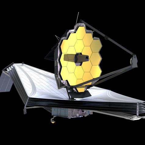 The James Webb Space Telescope (JWST or Webb), 3d illustration, elements of this image are furnished by NASA