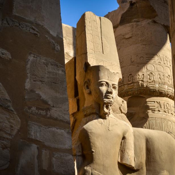Karnak is the modern-day name for the ancient site of the Temple of Amun at Thebes, Egypt.