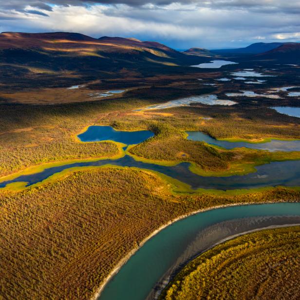 Stormy weather may have made for a bumpy flight in the small four seater airplane, but it almost guarantees dramatic photos. I can't help but wonder what it would be like to hike through these areas below, with nothing but your own thoughts and whatever you bring on your back? There are few places so vast, so wild as Arctic National Wildlife Refuge, Alaska.