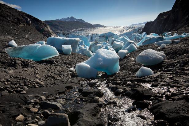 Iceberg Glacier, Alaska, Blue Ice, Landscape Photo Print, Nature