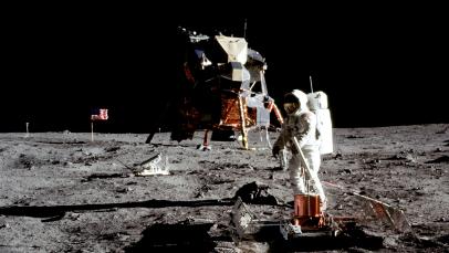 Fake moon landing Buzz Aldrin