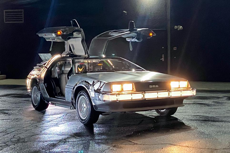 Custom Built DeLorean Time Machine Based on Back to the Future