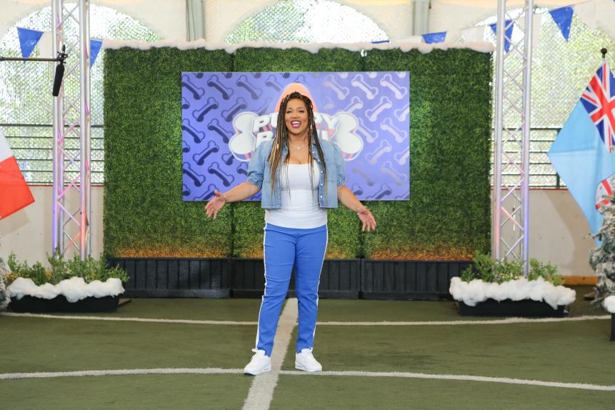 Kym Whitley is the host of The Puppy Bowl Presents: The Winter Games.