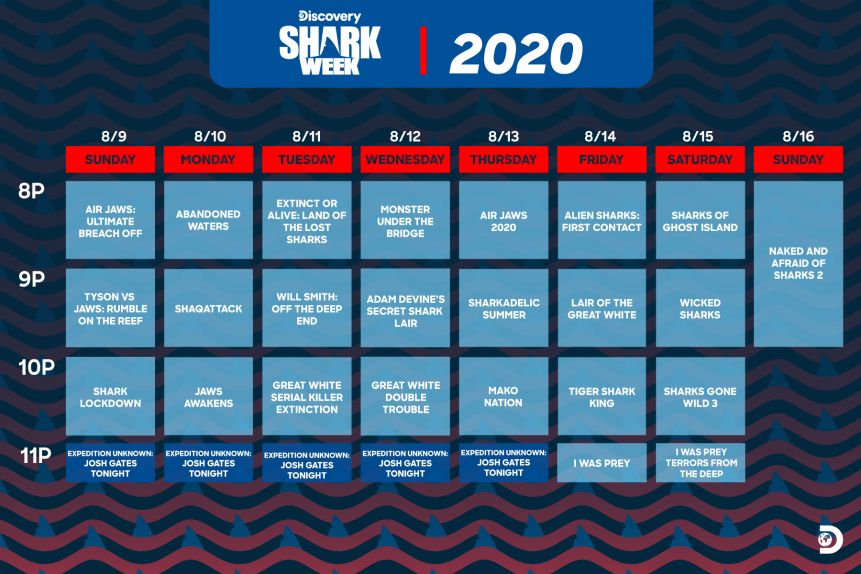 Discovery Releases Full Shark Week Schedule for 2020 | DNews | Discovery