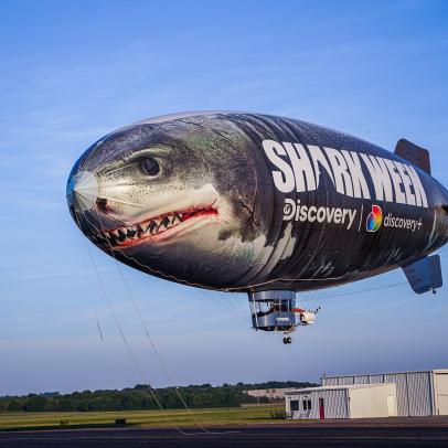2 Shark Week Blimps are Flying Over the Coasts
