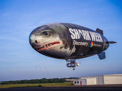 2 Shark Week Blimps are Flying Over the Coasts