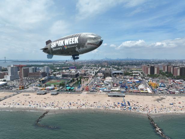 Shark Week blimp to stalk the skies of the Jersey Shore this week