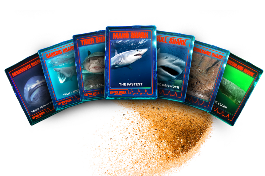 These will be available to claim for free each night of Shark Week, airing July 24-30 on Discovery.