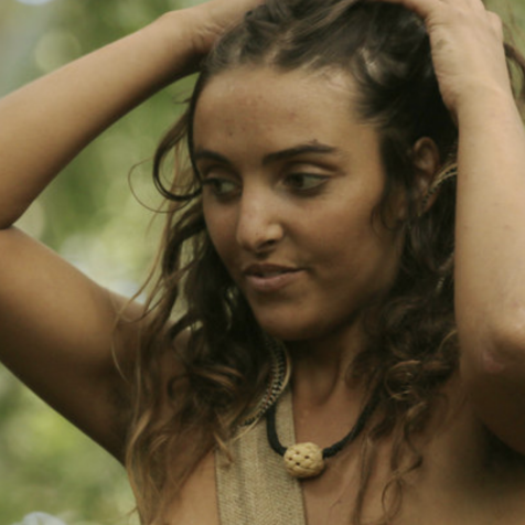 Naked And Afraid's Makani Ties Her Hair Back