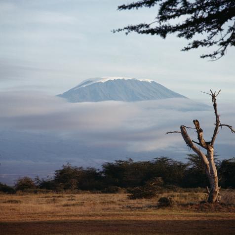 Mount Kilimanjaro, Kilimanjaro National Park (UNESCO World Heritage Site, 1987), Tanzania. (Photo by DeAgostini/Getty Images)