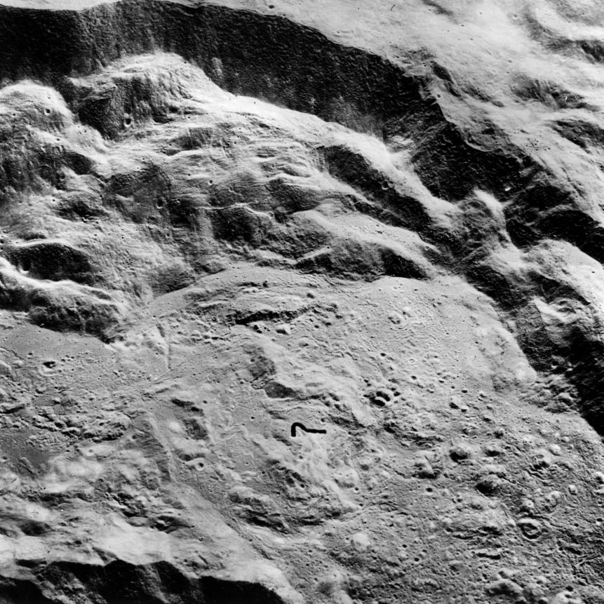 10th July 1972:  A close-up picture of the moon taken from Apollo 16.  (Photo by NASA/Central Press/Getty Images)