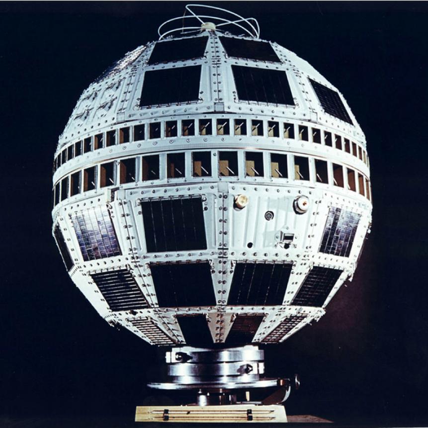 Developed by Bell Telephone Laboratories for AT&T, Telstar was the world's first active communications satellite and the world's first commercial payload in space. It demonstrated the feasibility of transmitting information via satellite, gained experience in satellite tracking and studied the effect of Van Allen radiation belts on satellite design. The satellite was spin-stabilized to maintain its desired orientation in space. Power to its onboard equipment was provided by a solar array, in conjunction with a battery back-up system.