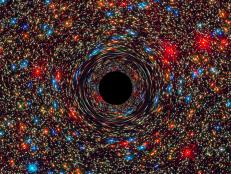 According to NASA, "A black hole is a place in space where gravity pulls so much that even light can not get out. The gravity is so strong because matter has been squeezed into a tiny space. This can happen when a star is dying." But what happens when a black hole dies?