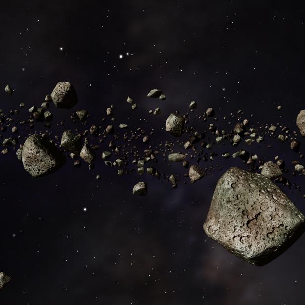Thousands of asteroids in a far off orbit around the sun