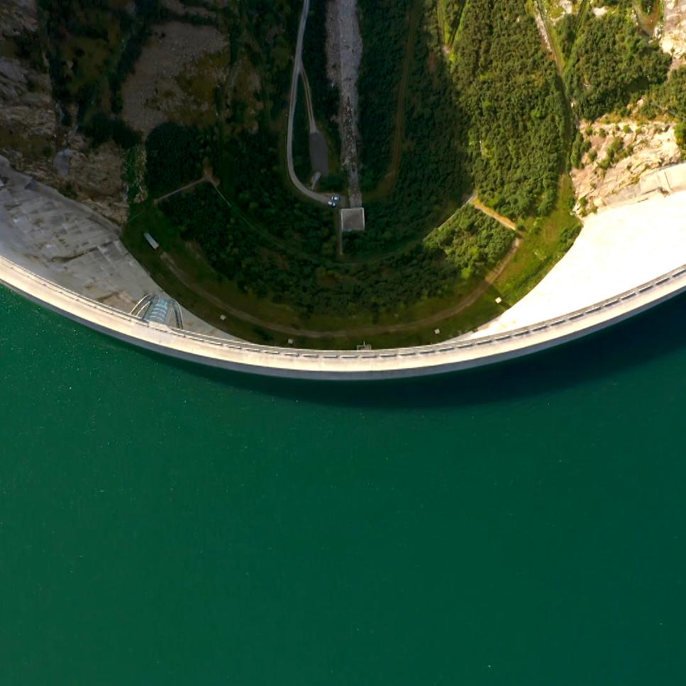 The Kölnbrein Dam in Austria is one of the biggest dams in the world. 