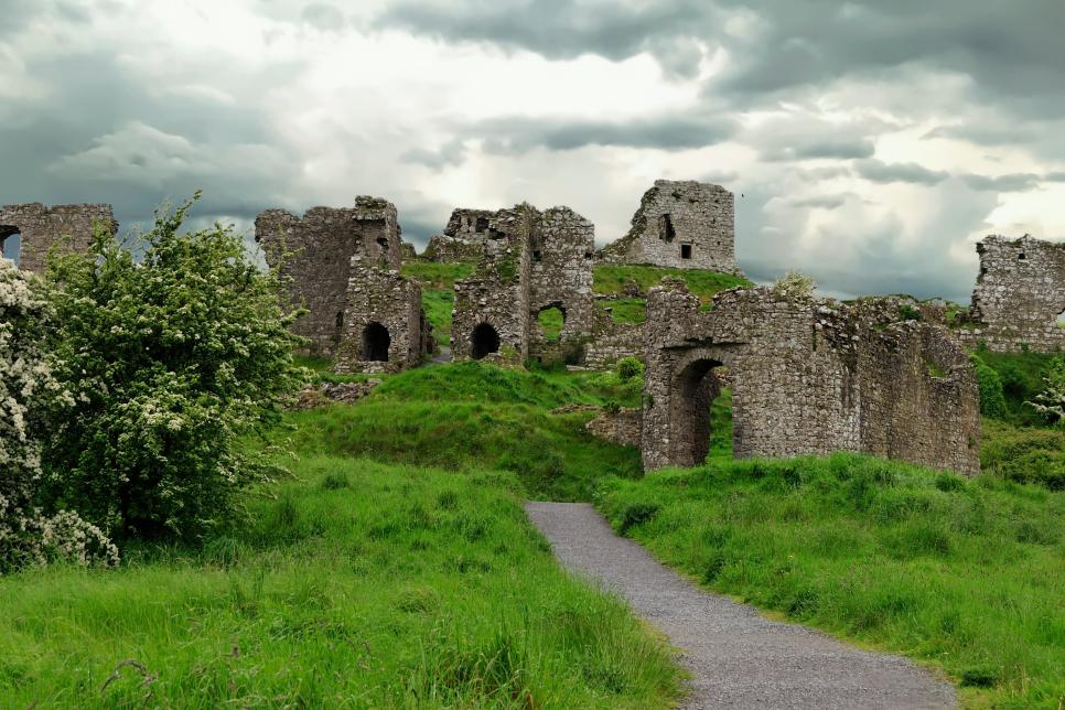 Old Fortress on a Hill in County Laois, Ireland
