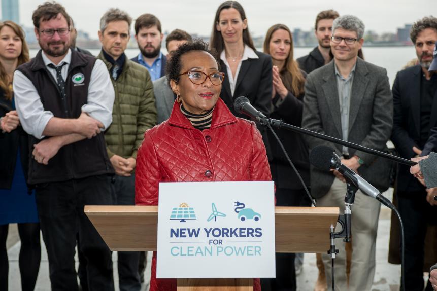 NEW YORK, NY - MAY 02:  Co founder of WE ACT For Enviormental Justice Peggy Shepard attends New Yorkers For Clean Power Campaign Launch at Solar 1 on May 2, 2016 in New York City.  (Photo by Roy Rochlin/Getty Images)