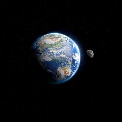 3D Illustration of southern Earth from Space.