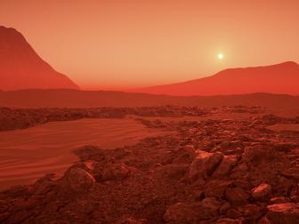 a great day on Mars (3d rendering)