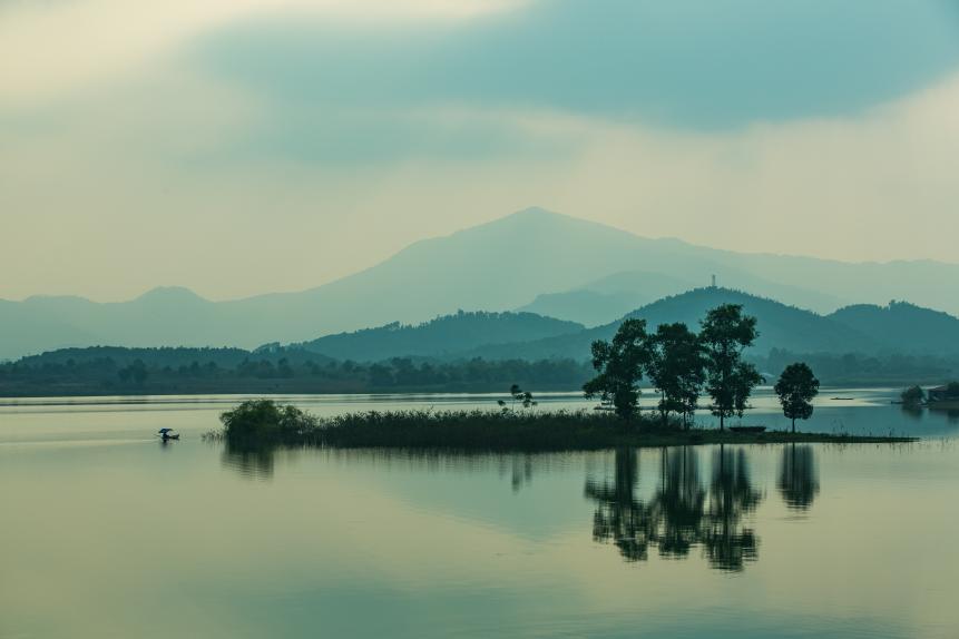 Vietnam - Landscape of Dong Mo Lake - Ba Vi Moutain