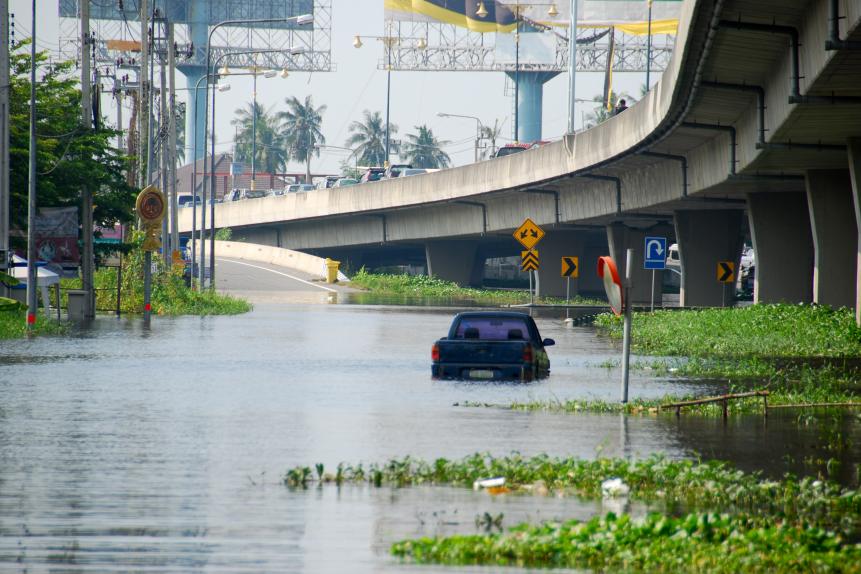 Flood in Thailand.