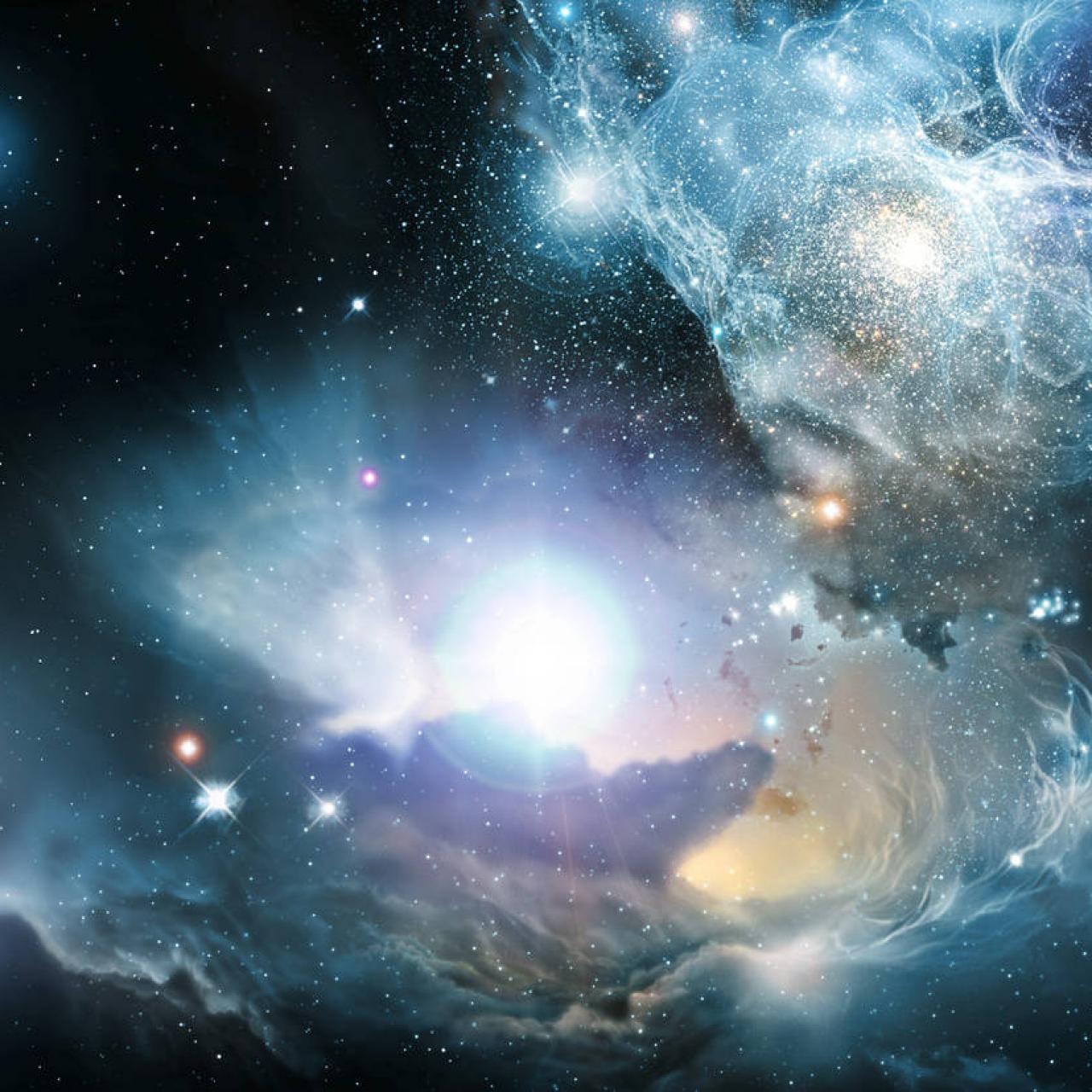 Newborn stars discovered in dark cosmic cloud
