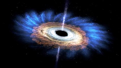 black hole and people