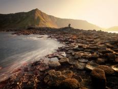 The Giant’s Causeway is known around the world for its beautiful interlocking basalt columns – over 40,000 of them in fact – which look out towards the stormy, gray North Channel.