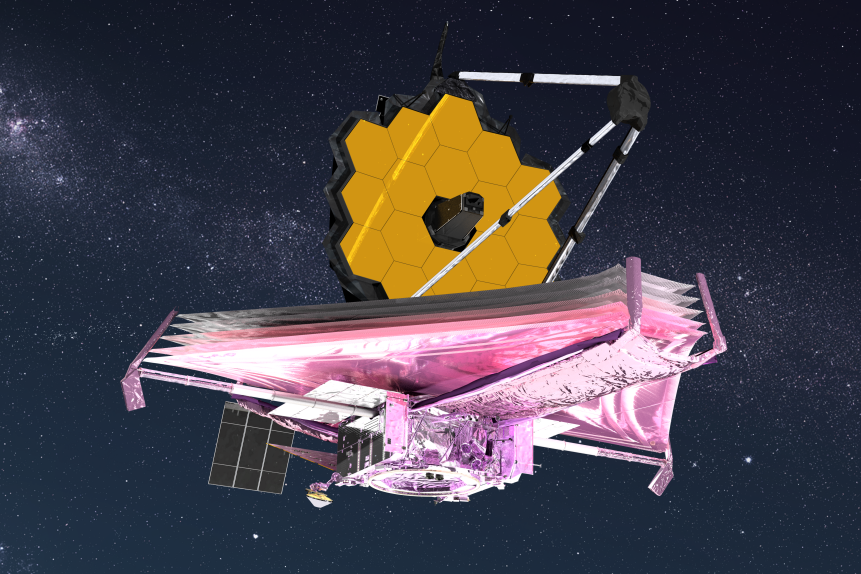 Artist conception of the James Webb Space Telescope.