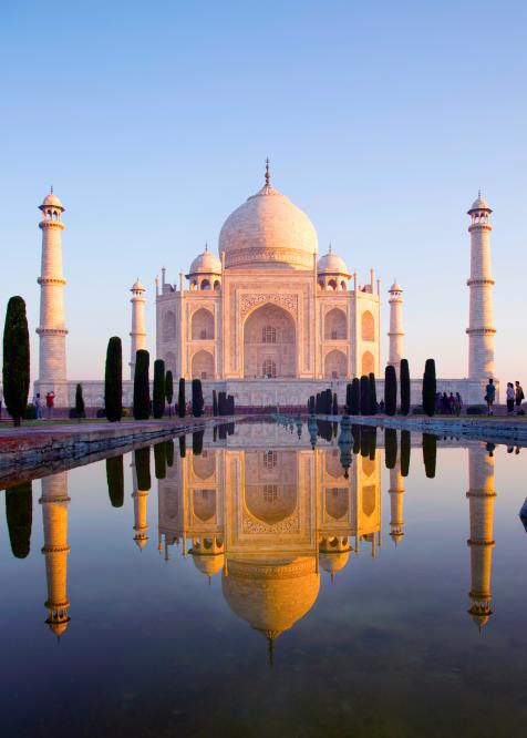 People Visit Taj Mahal Tac Mahal Which is Considered the Finest Example of  Mughal Architecture,scene from Entrance of Taj Mah Editorial Photography -  Image of visit, reflections: 206313527