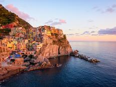 Perched on the dramatic coast of Italy, just north of Pisa, there are five small hamlets, known collectively as “The Cinque Terre”.