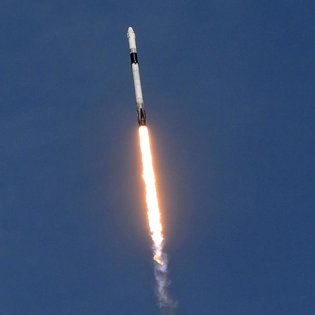 After a one day launch delay due to weather, a SpaceX Falcon 9 rocket lifts off from Space Launch Complex 40 at Cape Canaveral Air Force Station, carrying the Dragon spacecraft on the 18th resupply mission by SpaceX to the International Space Station on July 25, 2019 at Cape Canaveral, Florida. (Photo by Paul Hennessy/NurPhoto via Getty Images)