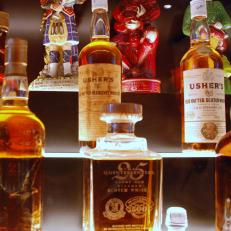 Bottles of Scottish Brands of Whiskey